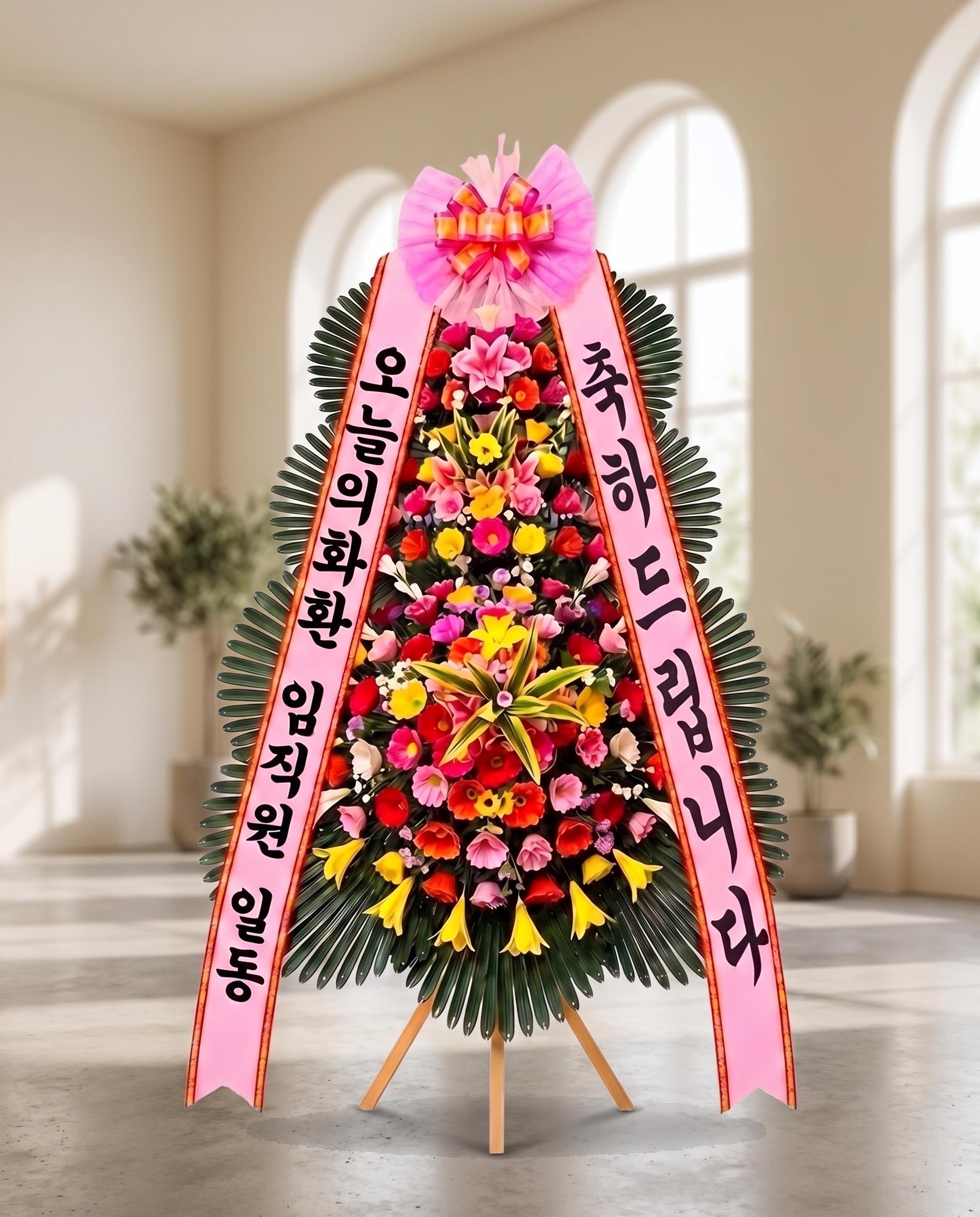 축하 3단화환 기본 상세 이미지 3
