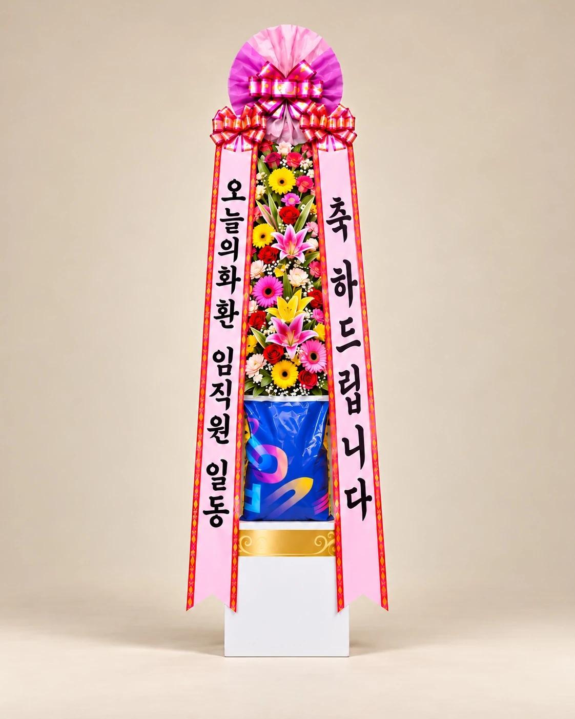 축하 쌀화환 20kg 상세 이미지 1